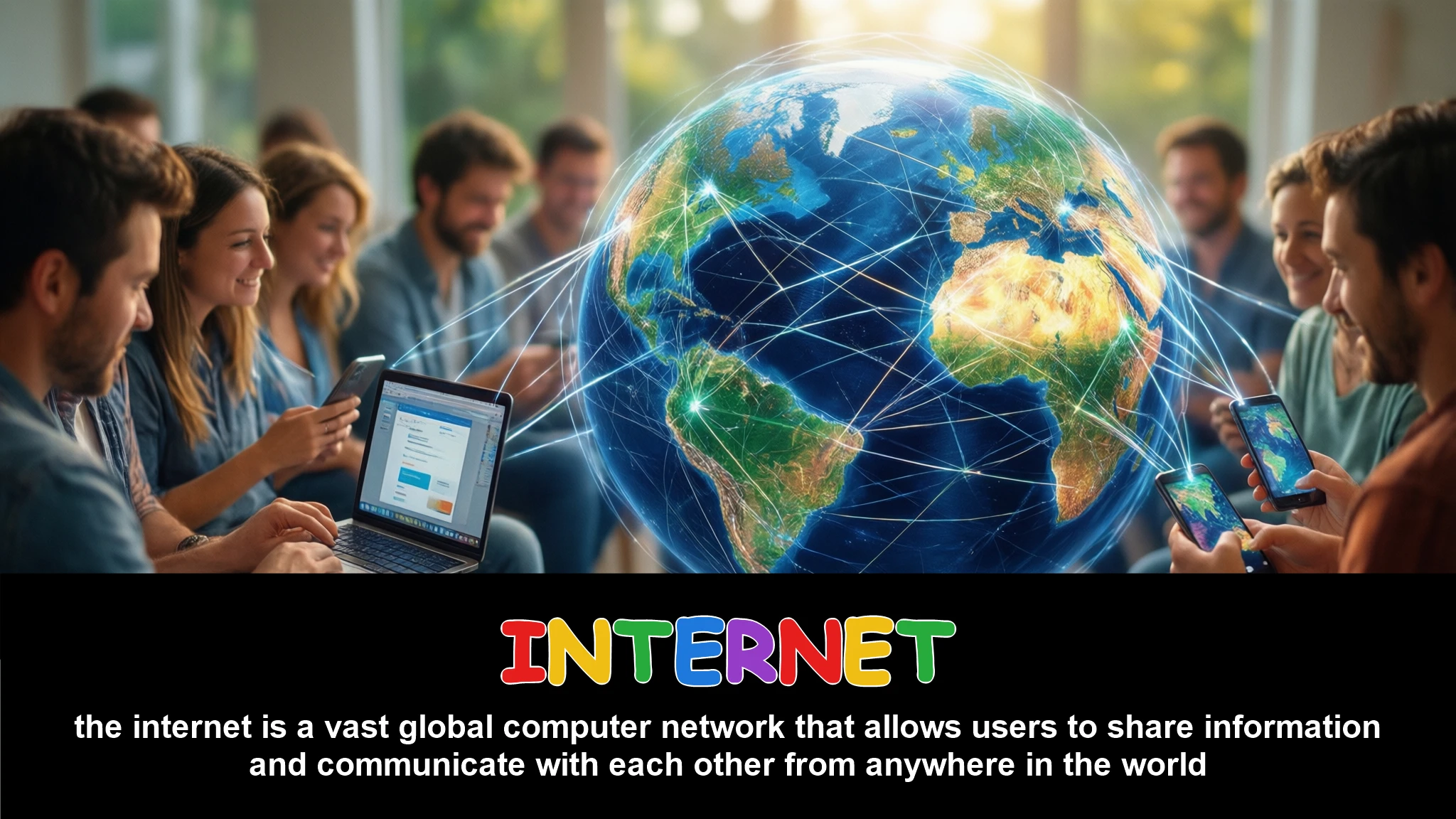 English Illustration for internet